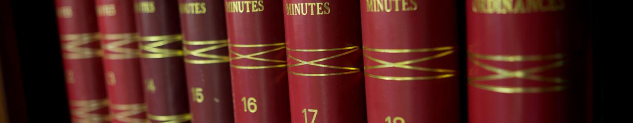 City Council Meeting Minutes Binders