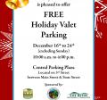 Free Holiday Valet Parking in Downtown Los Altos