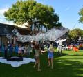 Special Event on the State Street Green - San Francisco Bubble Man