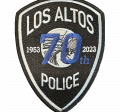 Los Altos Police 70 Year Anniversary Patch (1953 - 2023)