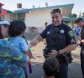 Officers at National Night Out 