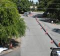 aerial shot of a street