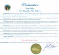 Mayor Fishpaw's Proclamation