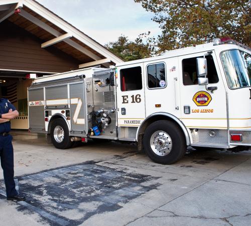 Santa Clara County Fire Department Station on Almond Avenue