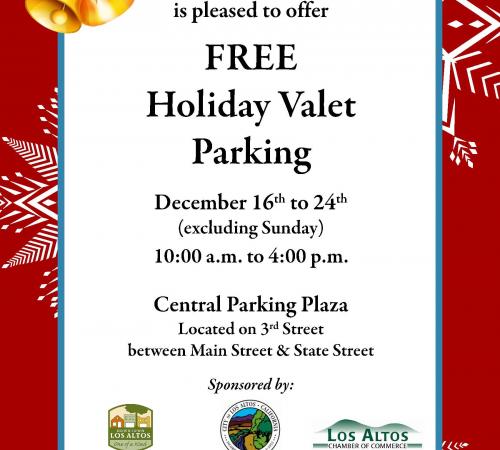 Free Holiday Valet Parking in Downtown Los Altos