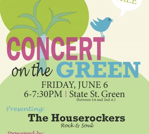 Concert on the Green poster