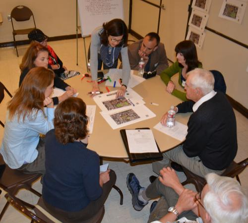 people sitting around a table