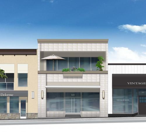 343 Main Street Front Elevation Rendering