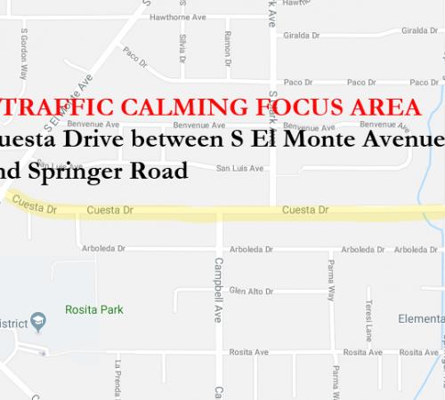 Traffic calming focus area