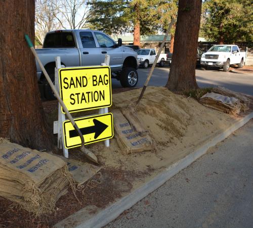 Sandbag station, Municipal Services Center