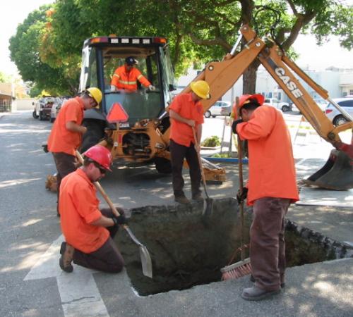 Street crew at work