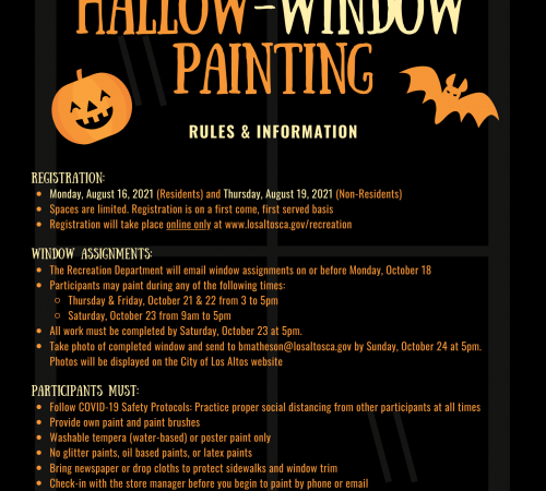 2021 Hallow-Window Painting Rules & Information 