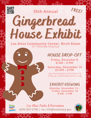 Gingerbread House Exhibit Flyer