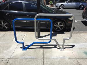 Chat bubble bike rack