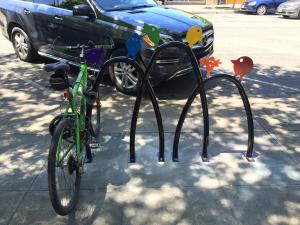 Birds bike rack