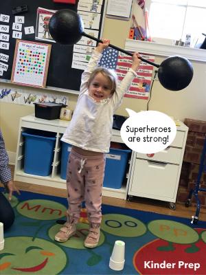 Superheroes are strong!
