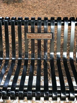 Bob Davis Memorial Bench Plaque