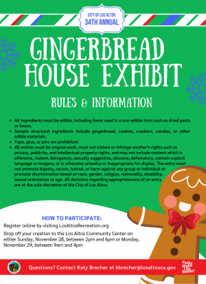 Gingerbread House Exhibit Rules and Information