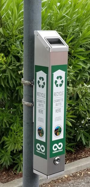 Cigarette Butt Recycling Receptacle