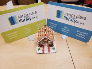 The Los Altos Library Gingerbread House by Phyllis Sawamura