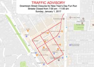 Fun Run Street Closures