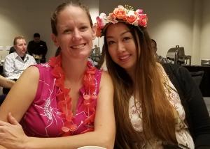 Dispatcher of the Year Karyn Cuen with Sergeant Krauss