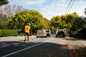 Street resurfacing