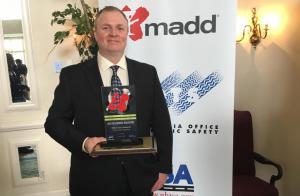 Officer Eric Bardwell Receives Hero Award from MADD