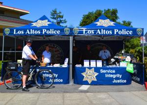 LAPD Booth at Arts & Wine Festival