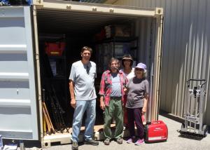Community Volunteers assisting with Emergency Supply Storage