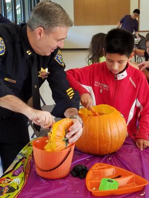 Pumpkin Carving with a Cop