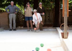 Bocce ball courts at Hillview Community Center