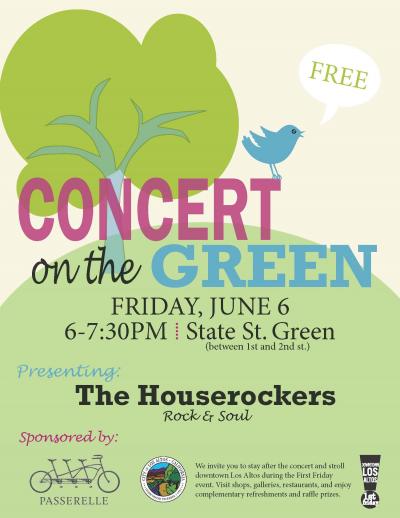 Concert on the Green poster