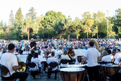 Peninsula Symphony playing 2015 Summer Concert at Hillview Park