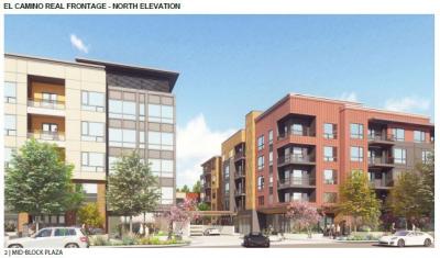 5150 El Camino Real Frontage Rendering