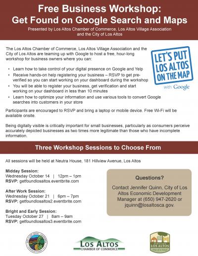 Business Workshop: Get Found on Google Search and Maps