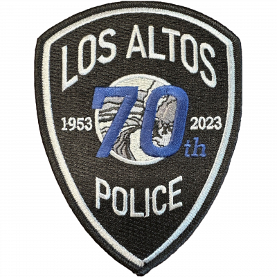 Los Altos Police 70 Year Anniversary Patch (1953 - 2023)