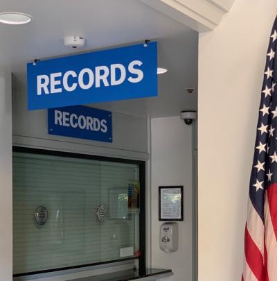 Records - Business Office Window