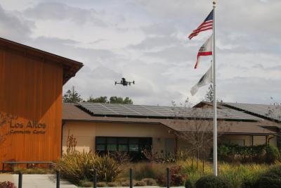 Drone Test Flight - Los Altos Community Center 2025