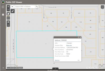 City of Los Altos Public GIS Viewer